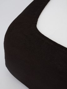 Froté plachta 180 × 200 cm - tmavo hnedá