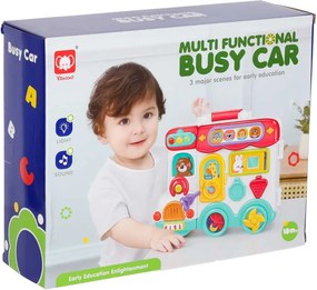 KIK Montessori vzdelávací kufrík autobus na zmyslové aktivity a motoriku