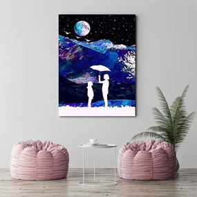 Gario Obraz na plátne Daždivý deň v horách - Gab Fernando Rozmery: 40 x 60 cm