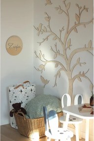 Nástenná dekorácia Strom s vtáčikmi – drevená skladačka 170x170 cm