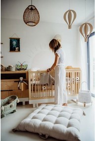 Súprava 3D teplovzdušných balónov – drevená stropná dekorácia pre deti (3 ks)