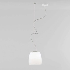 Prandina Notte S3, závesná lampa, opálová biela