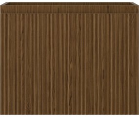 Mexen Rivel, kúpeľňová skrinka 60 cm, 1 zásuvka, drážkovaná, orech, 91A20-06047-1-BF86