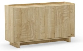Komoda v dekore duba v prírodnej farbe 140x80x40 cm Daira – Marckeric