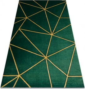 Dywany Łuszczów 160x220 cm Kusový koberec Emerald 1013 green and gold, zelená, chodba / predsieň