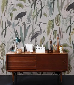 WALLCOLORS Calm Heron Beige wallpaper - tapeta POVRCH: Prowall Canvas