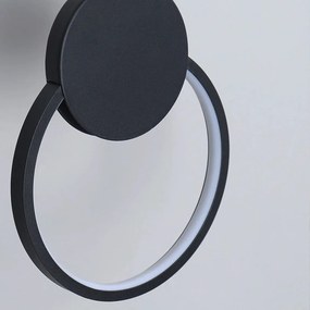 Toolight - LED závesné stropné kruhové svietidlo APP852-CP, čierna, OSW-07021