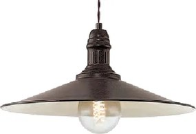 Brilagi - Závesné svietidlo na kábli FORGE 1xE27/60W/230V pr. 36 cm hnedé