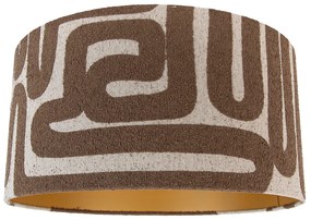 Látkové tienidlo hnedé s béžovou 50/50/25