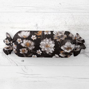 Biante Vankúš valec bonbon Sandra SA-625 Magické lekná na temne hnedom 15x40 cm