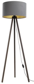 Stojacia lampa STANDART 1xE27/60W/230V šedá/hnedá