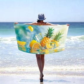 Plážová osuška LEMONADE 100x180 cm farebná, 100% mikrovlákno