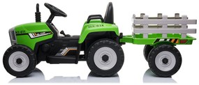 Elektrické autíčko Traktor s prívesom NV-X611 zelené