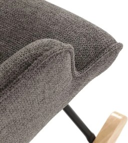 Autronic, AK-373 GREY2, Moderné hojdacie kreslo v elegantnom sivom prevedení