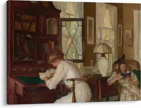 Obraz - Edmund Tarbell, Josephine and Mercie, reprodukcia (70x50 cm)