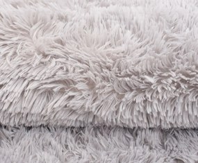 Plyšový koberec TOP - svetlo šedý