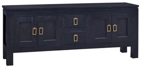 vidaXL TV skrinka svetlá káva 100x30x45 cm mahagónový masív