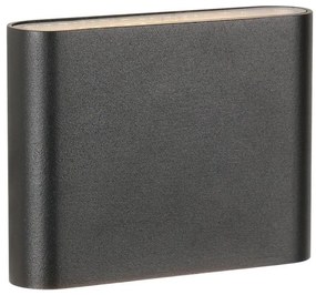 Zuma Line SJ22621- LED Vonkajšie nástenné svietidlo SHADOW LED/12W/230V IP65 čierna