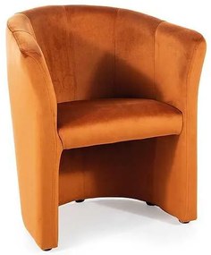 Kreslo Cuba Velvet, oranžová
