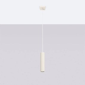 Krémové závesné svietidlo Gleam – Sollux