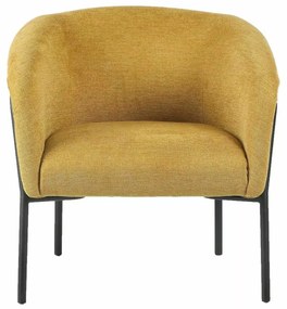 Designové křeslo Clover hořčicové