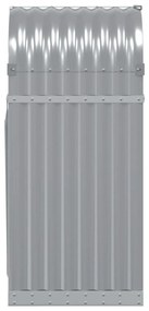 Držiak na polená bledosivý 40x45x100 cm pozinkovaná oceľ