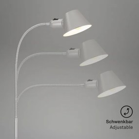 Brilo - Stolová lampa 1xE27/10W/230V matný chróm
