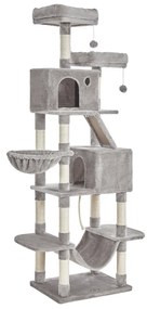 Mačací strom PANTHER, 60x50x206cm, šedá Feandrea