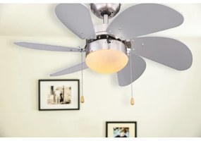 Globo 03801 - Stropný ventilátor RIVALDO 1xE14/60W/230V