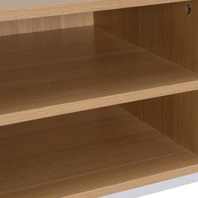 TV stolík v dekore duba v prírodnej farbe 120x45x40 cm Mid-Lines – Casa Selección