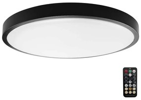 LED Kúpeľňové stropné svietidlo so senzorom LED/24W/230V 4000K IP44 čierna