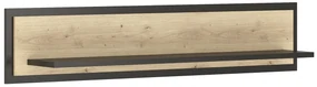 Polica Vinap TVS - dub artisan / wenge tmavá