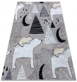 Dywany Łuszczów Detský kusový koberec Junior 51974.802 Bears grey - 80x150 cm