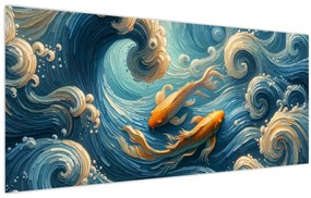 Obraz - Zlaté rybky (120x50 cm)