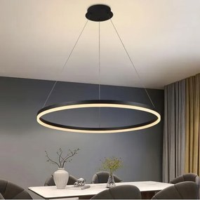 Brilagi - LED Stmievateľný luster na lanku CIRCLE LED/55W/230V 3000-6500K čierna +DO