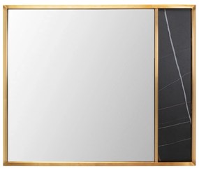Cesaro nástenné zrkadlo zlaté 120x100 cm