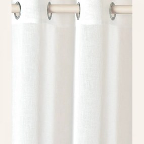 Biela záclona Sensia so zavesením na priechodky 350 x 250 cm