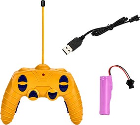 LEAN Toys Stavebný žeriav s diaľkovým ovládaním RC, otočný o 360°, nosnosť 120 g, dĺžka ramena 71 cm