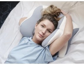 CONNECT IT CFH-6032-WH - Anatomický vankúš Gemini bielo-sivý