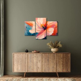 Obraz - Maľovaný kvet (90x60 cm)