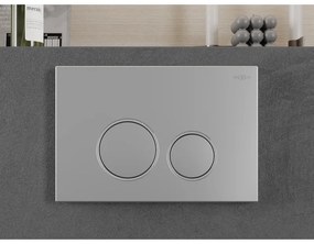 Mexen Fenix Air 05, pneumatické dvojité tlačidlo na splachovanie, chróm matný, 6A0502