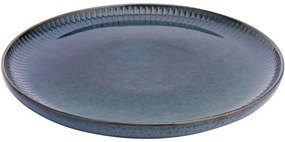 Altom Porcelánový plytký tanier Reactive Stripes modrá, 26 cm