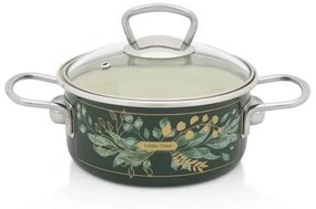 Kastról smalt + pokr. 16cm/1,5L dekor Golden times