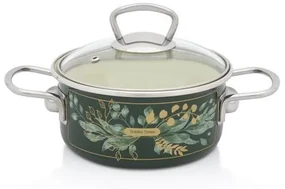 Kastról smalt + pokr. 16cm/1,5L dekor Golden times