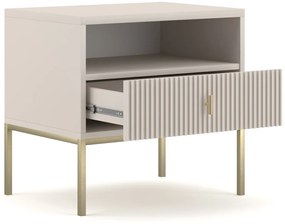 Nočný stolík Maggiore 53,9 cm kašmír/zlatý