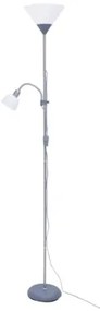 Stojacia lampa E14 E27 sivý podstavec