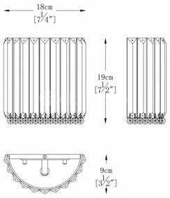 Brilagi - LED Krištáľové nástenné svietidlo GLAMOUR 1xG9/42W/230V