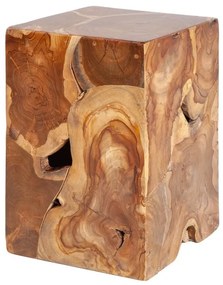 Dizajnový odkladací stolík Junk 30 cm teak