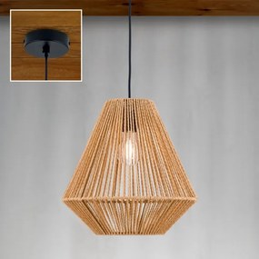 Orion HL 6-1812/1 - Luster na lanku JUNGLE 1xE27/40W/230V pr. 31 cm konope