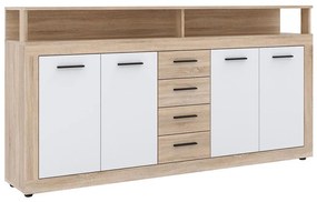 Komoda RUNA dub sonoma/biela